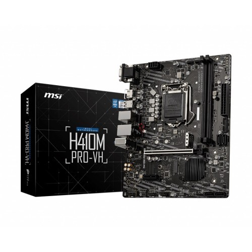 MSI H410M PRO-VH DDR4 M ATX 10th Gen Intel Motherboard