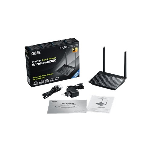 ASUS RT-N12+ 300Mbps Router - Premier Computer